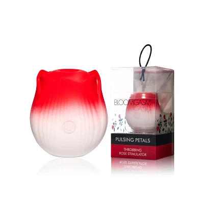 Bloomgasm Red Pulsing Petals Throbbing Rose Stimulator