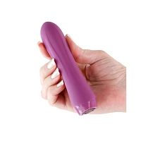 10-Function Fern Jeweled Rechargeable Vibrator - 5.3 Inch
