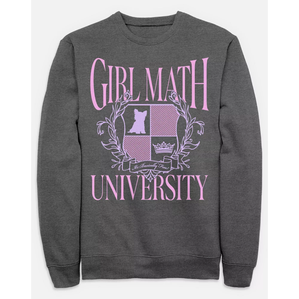Girl Math University Crewneck Sweatshirt