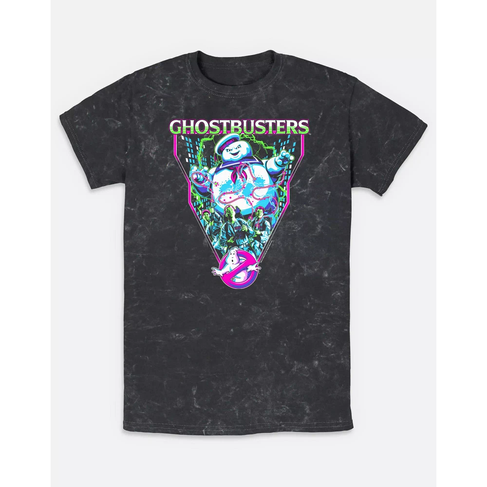 Stay Puft Marshmallow Man Acid Wash T Shirt - Ghost Busters