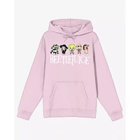 Beetlejuice Chibi Characters Pink Hoodie