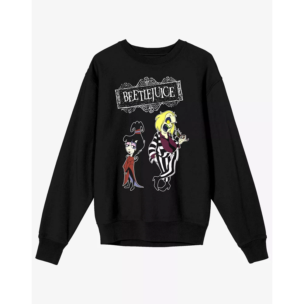 Beetlejuice and Lydia Animated Crewneck Sweatshirt