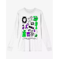 Beetlejuice Icons White Long Sleeve T Shirt