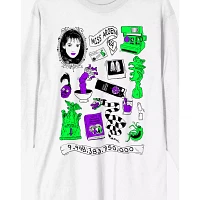 Beetlejuice Icons White Long Sleeve T Shirt