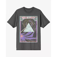 Clock and Rainbow T Shirt - Pink Floyd