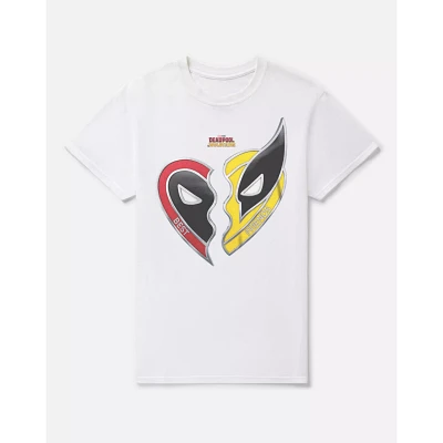 Deadpool and Wolverine Heart T Shirt