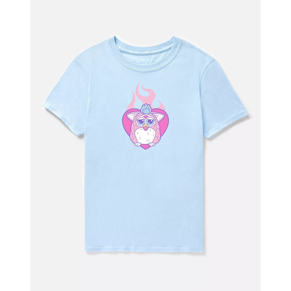 Furby Flaming Heart T Shirt