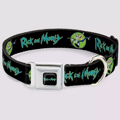 Buckle-Down Rick and Morty Logo Dog Collar