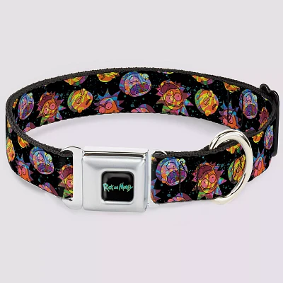 Buckle-Down Rick and Morty Faces Dog Collar