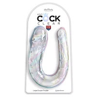 King Cock Double Trouble Large Clear Dildo