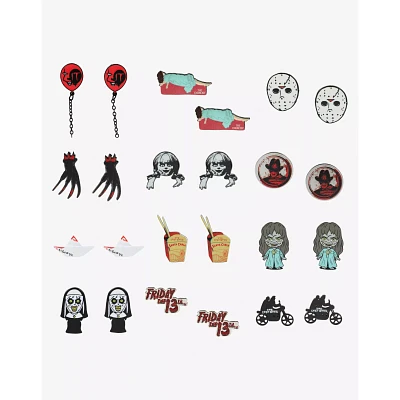 Multi-Pack Horror Movie Icon Earrings 12 Pair - Warner Bros. Horror