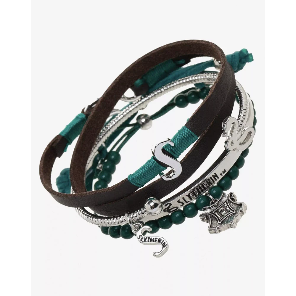 Multi-Pack Harry Potter Slytherin Bracelet Set - 4 Pack
