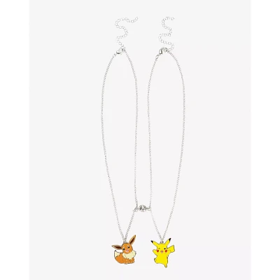 Pikachu and Eevee Besties Magnetic Bead Necklace Set - Pokémon