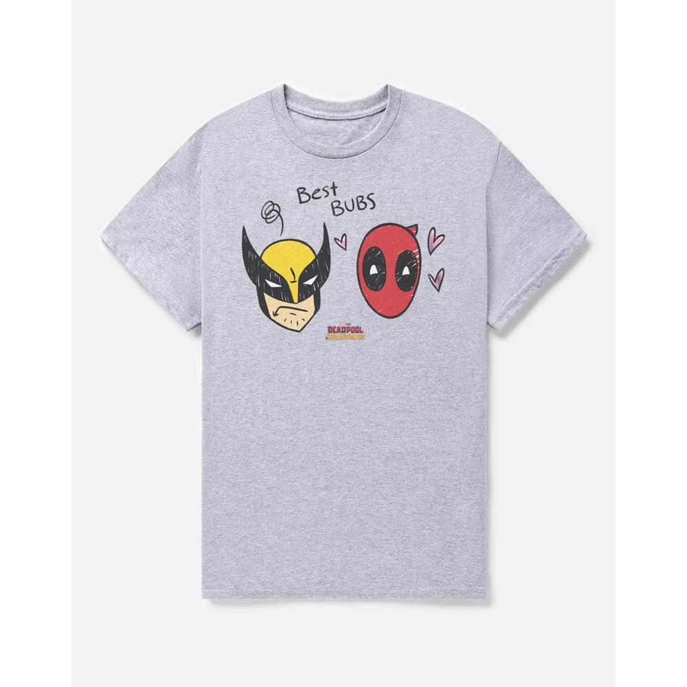 Deadpool x Wolverine Best Bubs Doodle T Shirt