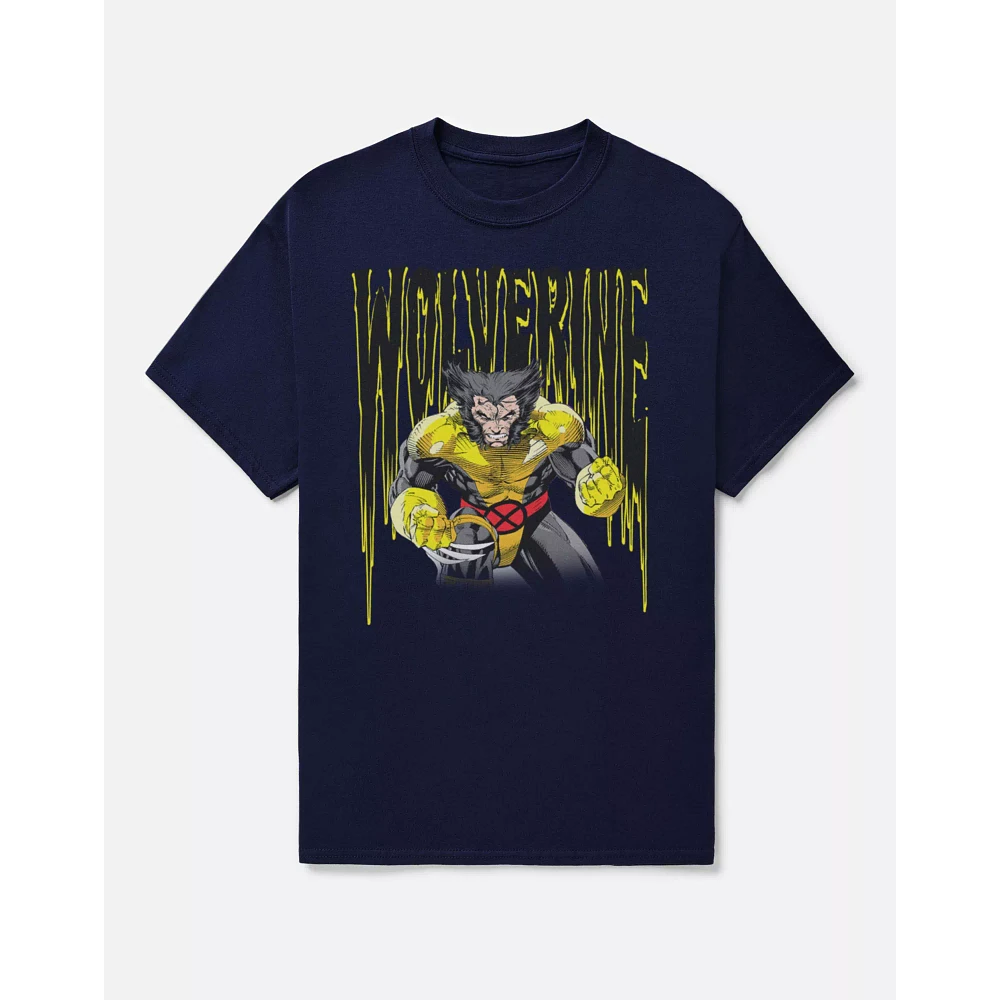 Navy Wolverine T Shirt - Deadpool &
