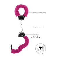 Hot Pink Furry Beginner Handcuffs