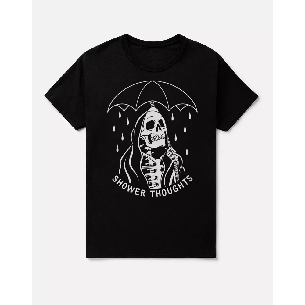 Shower Thoughts Skeleton T Shirt