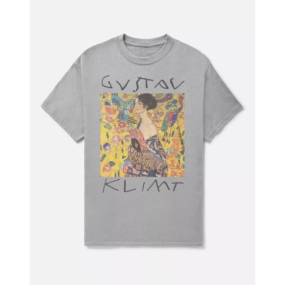 Gustav Klimt Lady with Fan T Shirt