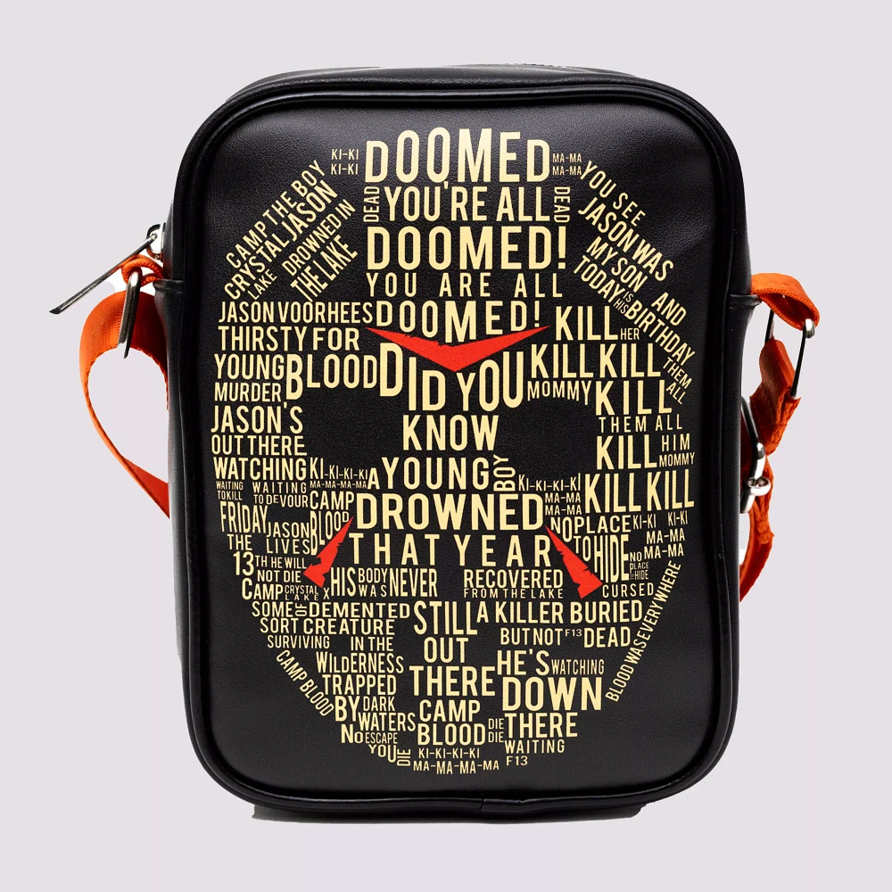 Buckle-Down Jason Voorhees Flat Crossbody Bag - Friday the 13th