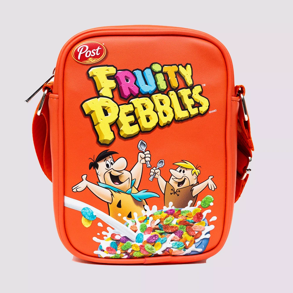 Buckle-Down Fruity Pebbles Fred and Barney Cereal Box Crossbody Bag - The Flintstones