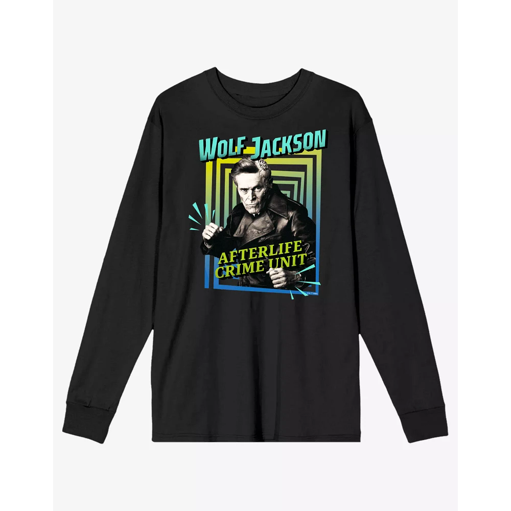Wolf Jackson Afterlife Crime Unit Long Sleeve T Shirt - Beetlejuice