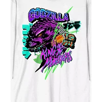 Godzilla King of Monsters Retro Graffiti Long Sleeve T Shirt