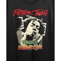Wanted Dead or Alive Cropped T Shirt - Peter Tosh