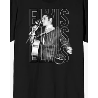 Elvis Presley Stacked Text T Shirt