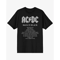 Back Black T Shirt - ACDC
