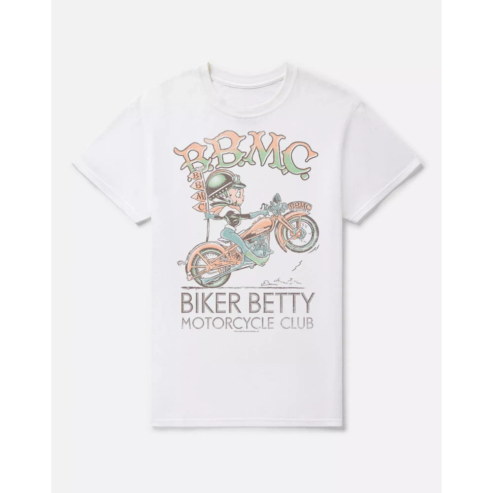Biker Betty Boop Motorcycle Club T Shirt