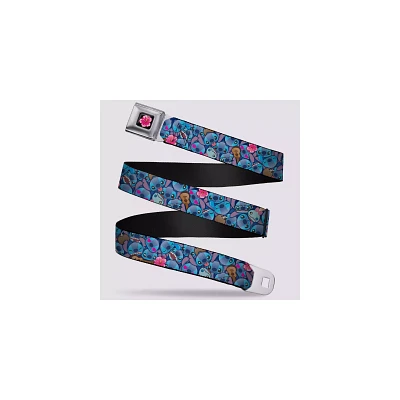 Stitch Faces Buckle-Down Seatbelt Belt - Lilo & Stitch