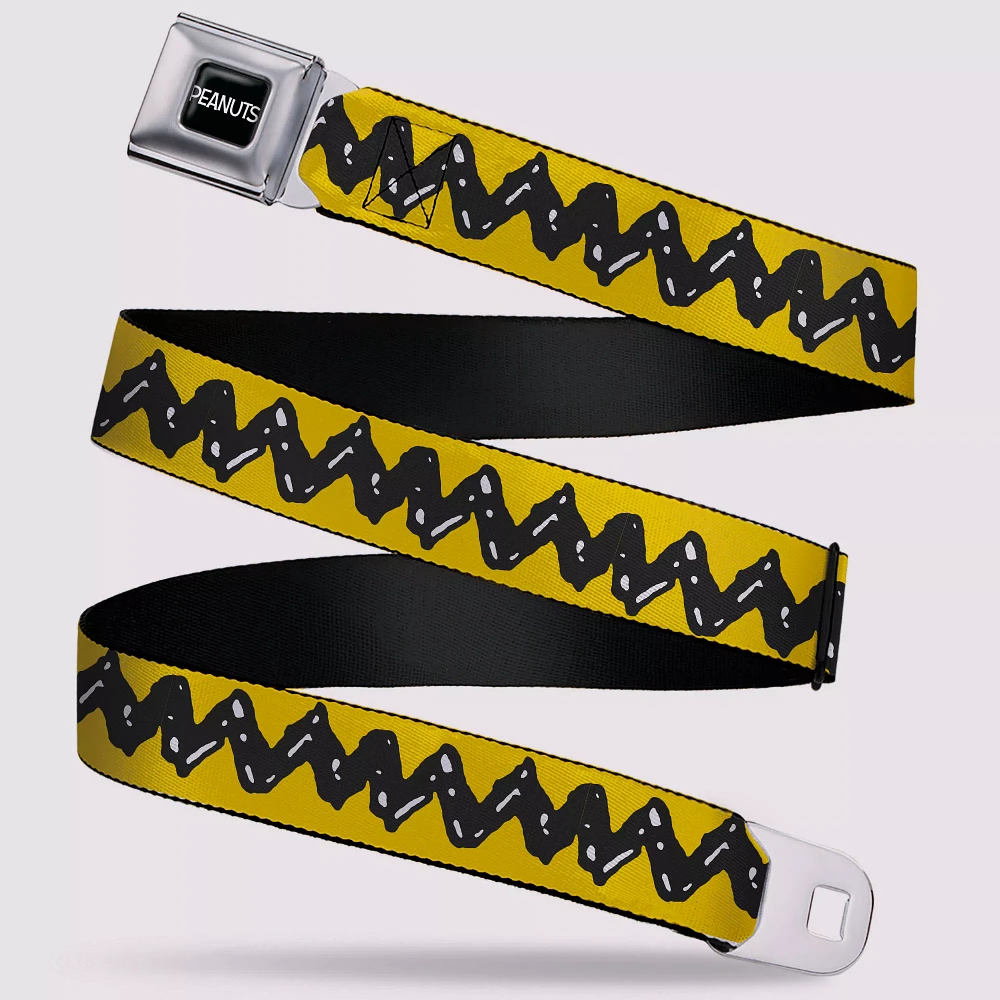 Buckle-Down Charlie Brown Shirt Seatbelt Belt - Peanuts