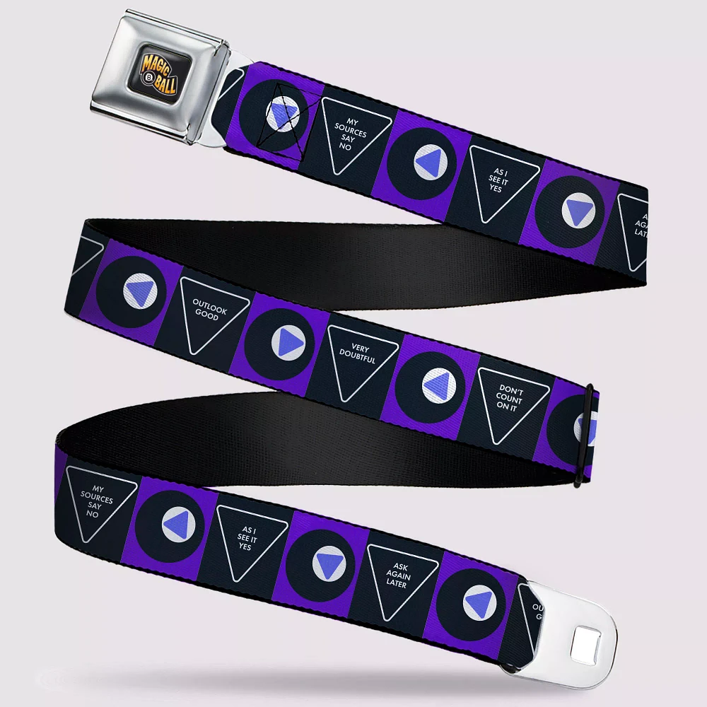 Buckle-Down Magic 8 Ball Seatbelt Belt