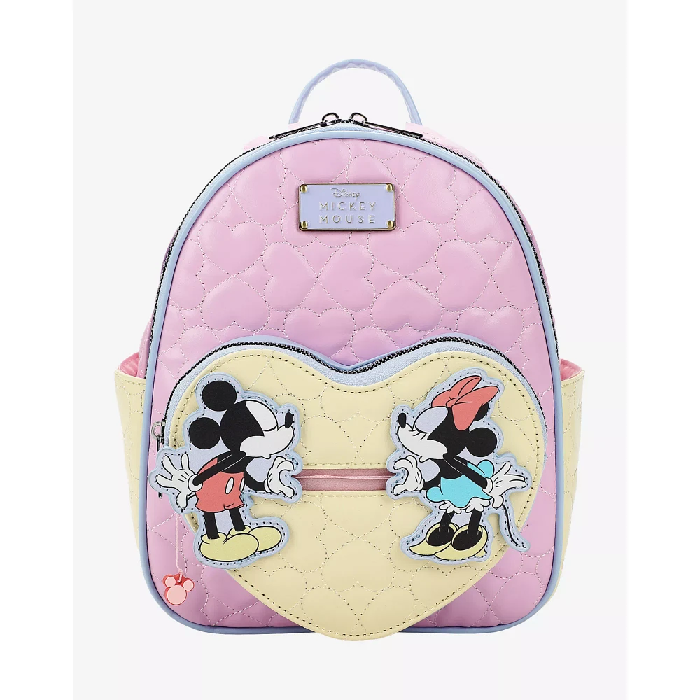 Mickey and Minnie Quilted Mini Backpack - Disney