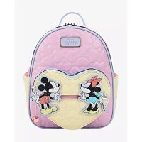 Mickey and Minnie Quilted Mini Backpack - Disney