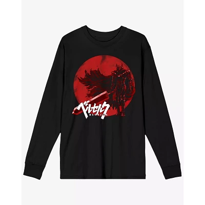 Berserk Red Logo Long Sleeve T Shirt