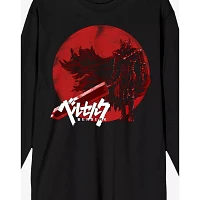 Berserk Red Logo Long Sleeve T Shirt