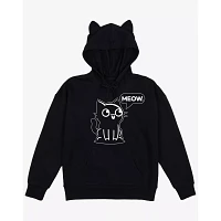 Black Cat 3D Ear Hoodie