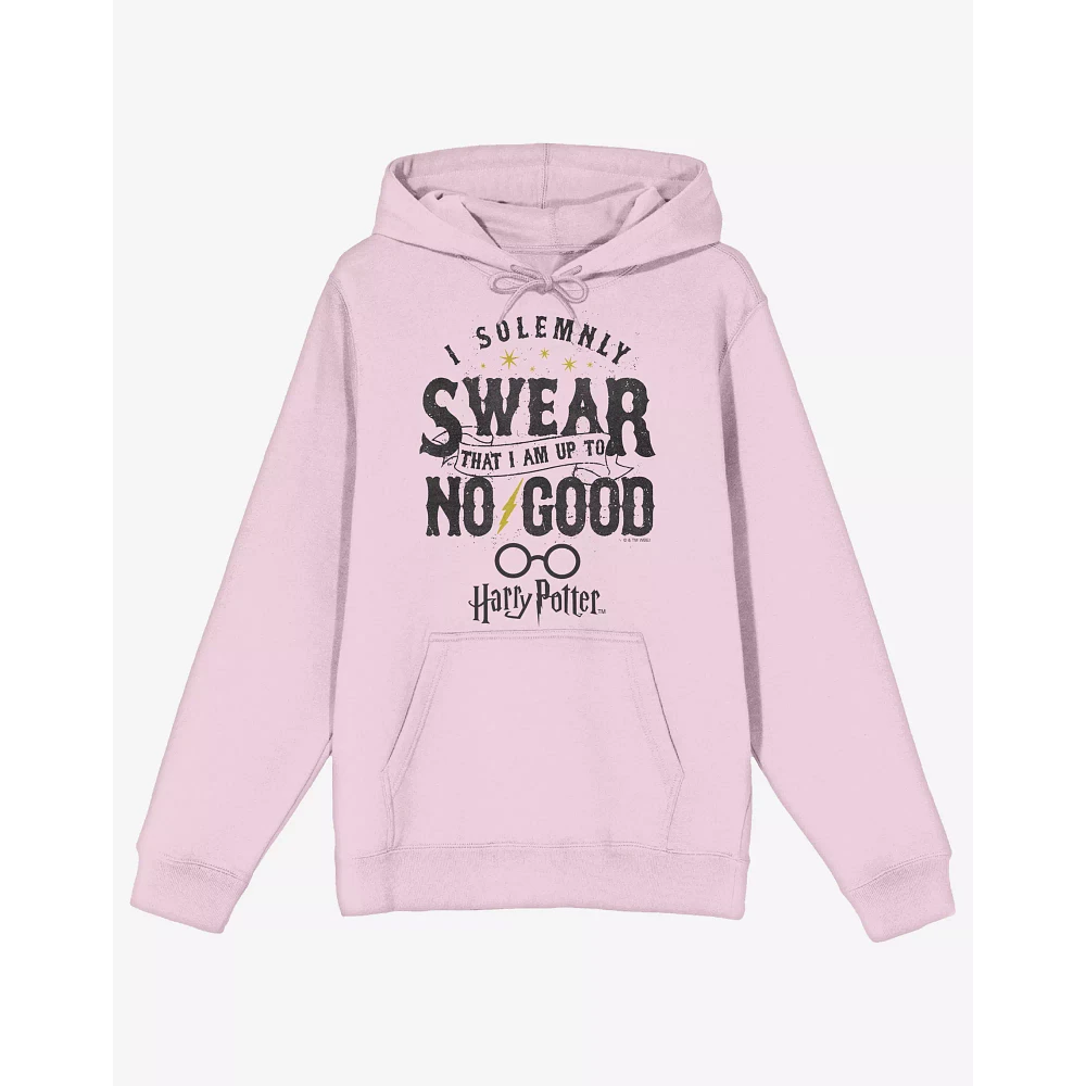 Pink I Solemnly Swear That Am up to No Good Hoodie - Harry Potter