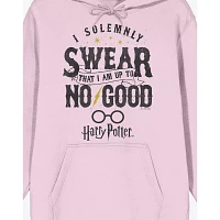 Pink I Solemnly Swear That Am up to No Good Hoodie - Harry Potter
