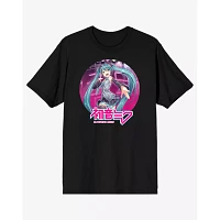 Black and Pink Hatsune Miku T Shirt