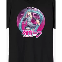 Black and Pink Hatsune Miku T Shirt