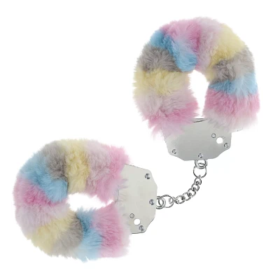 Multi-Color Furry Handcuffs