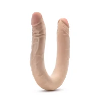 Dr. Skin Posable Double Dong Dildo Beige