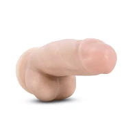 Dr. Skin Girthy Posable Dildo with Balls Vanilla