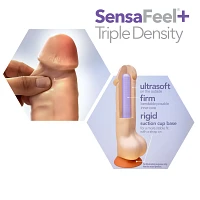 Dr. Skin Girthy Posable Dildo with Balls Vanilla