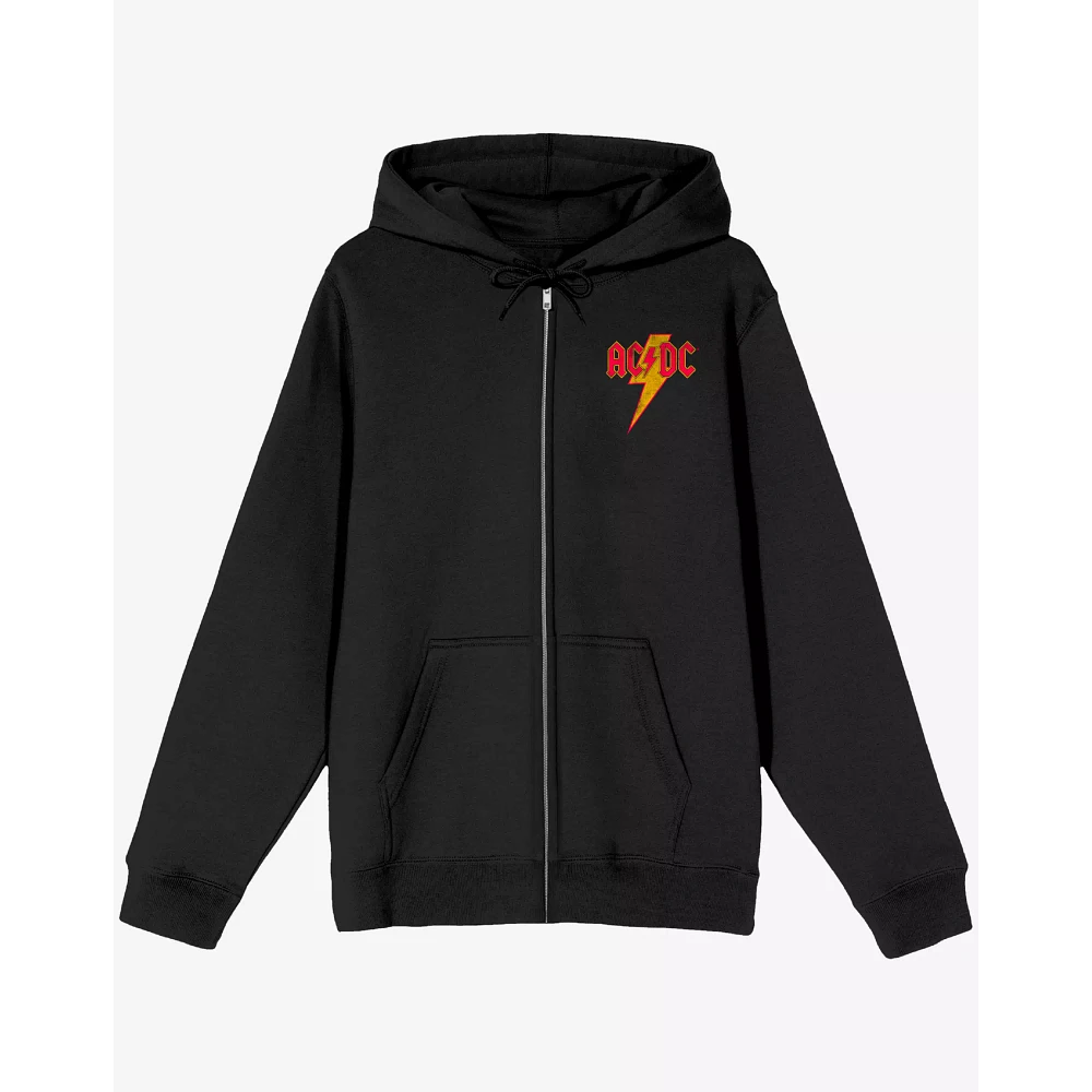 ACDC Band Logo Zip Hoodie