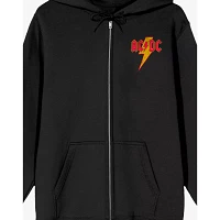 ACDC Band Logo Zip Hoodie