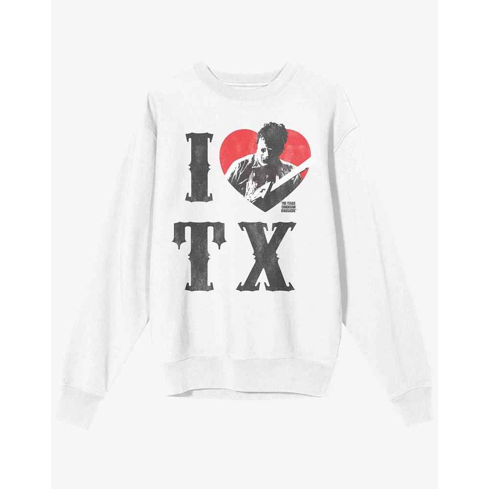 I Heart TX Sweatshirt - The Texas Chainsaw Massacre