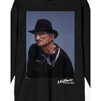 Freddy Krueger Portrait Long Sleeve T Shirt - A Nightmare on Elm Street